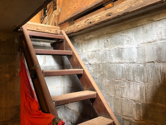 Storm cellar stairs